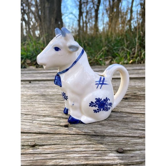 Vintage Holland Style Cow Creamer Pitcher Farmhouse Decor - Picture 8 of 8